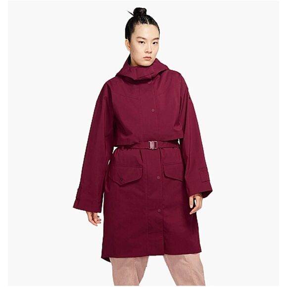 Nike Sportswear Storm-Fit Tech Pack Parka Womens Large Burgundy DQ7002 638 $450 - Picture 1 of 6